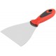 Шпатель, нерж.сталь, прорезиненная ручка 100 мм (06714)