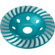 Сегментированная алмазная шлифовальная чашка d 125 мм СИБИН Турбо 33440-125_z01
