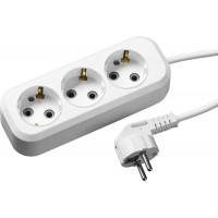 Бытовой удлинитель ПВС 3 х 0.75 мм2 2200 Вт 3 гн. 3 м СИБИН У-30 55034-3