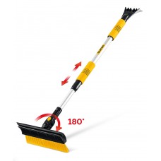 Щётка телескопическая с поворотной головой и водосгоном от снега автомобильная 990-1445 мм STAYER 61042-145