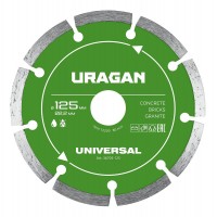 Диск алмазный отрезной сегментный UNIVERSAL URAGAN 125 мм 36705-125  