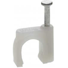 Скоба-держатель круглая с оцинкованным гвоздем 10 мм, 40 шт Профессионал СД-К ЗУБР 45111-10