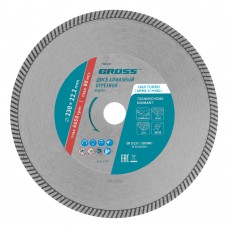 Диск алмазный, 230 х 22.2 мм, турбо, сухая резка Gross (730347)