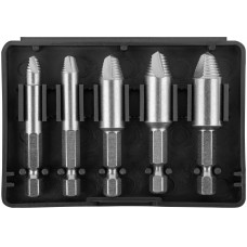 Экстракторы для болтов и шпилек усиленные, HSS сталь, 5 шт. (36454)