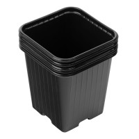 Горшочек для рассады, 90 х 90 х 95 мм, полистирол, 5 шт, (64340)