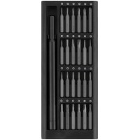 Отвертка с битами для точных работ, 24 бит сталь S2, алюминиевый кейс, Профи (56195)