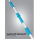 Скребок для удаления снега с крыши, телескопический, 1,9 - 5,8 м, 620 мм, PROLine GRINDA 39945