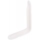 Уголок-кронштейн усиленный белый 140х200 мм (1,0 мм) (65961)