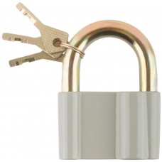 Замок навесной, корпус из алюминиевого сплава 72х48 мм, стальная дужка 13 мм (67017)