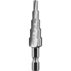 Сверло ступенчатое 4–12 мм, 5 ступеней, сталь Р6М5 ЗУБР Профессионал 29670-4-12-5_z01