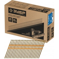 Гвозди реечные рифленые SN21 90 x 3.05 мм, 2000 шт ЗУБР 305392-90