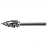 Борфреза параболическая с заостренным концом 12x25x69 мм, VHM, AL, форма G (серия 900651) GARWIN INDUSTRIAL 900651-122569