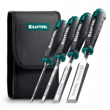 KRAFTOOL GRAND-4 набор стамесок-долот с двухкомпонентной рукояткой, 4 шт (1818-H4)