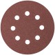 Круги шлифовальные с отверстиями (липучка), алюминий-оксидные, 125 мм, 5 шт. Р 40 (39782)