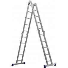 Алюминиевая четырехсекционная лестница-трансформер 4 x 5 ступени СИБИН ЛТ-45 38853