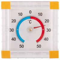 Термометр оконный биметаллический ТББ квадратный (67910)