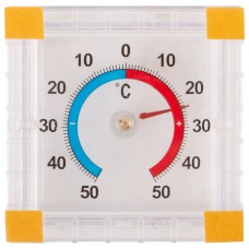 Термометр оконный биметаллический ТББ квадратный (67910)