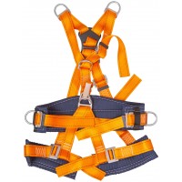 Удерживающая привязь с наплечными и набедренными лямками 