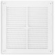 Вентиляционная решетка, пластиковая, 210 х 210 мм, съемная, с сеткой (75032)