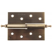 Петля карточная разъёмная правая 100?75?2.5 мм цвет старая латунь AB 2 шт ЗУБР 37605-100-5R