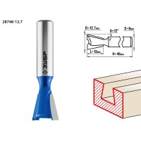 Фреза пазовая фасонная Ласточкин Хвост 12.7?13 мм угол 12° ЗУБР Профессионал 28748-12.7