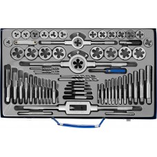 Набор метчиков и плашек 65 предметов сталь Р6М5 Профессионал ЗУБР 28110-H65