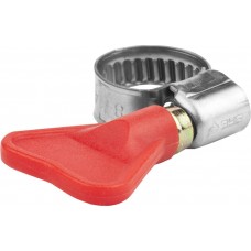 Хомут нержавеющий Бабочка 8 - 14 мм, накатная лента 9 мм, 2 шт ЗУБР Профессионал 37835-08-14