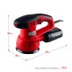 Машина орбитально-шлифовальная d 125 мм 2 мм 450 Вт ЗУБР ЗОШМ-450-125
