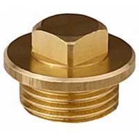 GENERAL FITTINGS 1?, с прижимной шайбой, никель, заглушка (51099-1)