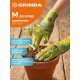 GRINDA COMFORT, M (8), садовые перчатки с прозрачным полиуретановым покрытием, зелёные, 13 класс (11290-M_z01)
