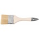 Кисть флейцевая Лайт, натур. cветлая щетина, деревянная ручка 3 (75 мм) (00807)