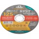 Круг отрезной по металлу MOS, посадочный диаметр 22,2 мм, 125х0,8 мм (37003М)