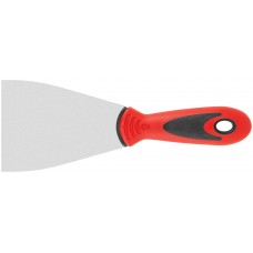 Шпатель, нерж.сталь, прорезиненная ручка 80 мм (06713)