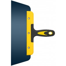 Шпатель фасадный Мастер, пружинная колоризованная сталь, двухкомпонентная ручка, плоский 300 мм (06464)