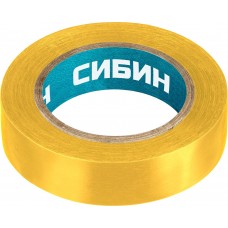Изолента ПВХ 15 мм х 10 м, 5 000 В, желтая СИБИН 1235-5