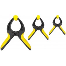 Струбцины нейлоновые быстрозажимные, набор 3 шт. ( 75x40 мм / 100х50 мм / 150x80 мм) (59260)
