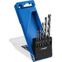 Набор сверл по металлу 2-8 мм 6 шт сталь Р6М5 класс А ЗУБР ПРОФ-А Профессионал 29625-H6