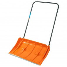 Движок для уборки снега пластиковый, 795х435х1280 мм, стальная рукоятка, усиленный Сибртех (61669)