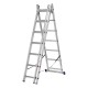Лестница, 3 х 7 ступеней, алюминиевая, трехсекционная, Сибртех (97817)