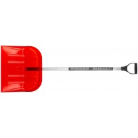 Лопата для уборки снега Профи поликарбонатная, алюминиевый черенок, средняя 465х410х1360 мм (68120)