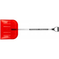 Лопата для уборки снега Профи поликарбонатная, алюминиевый черенок, средняя 465х410х1360 мм (68120)