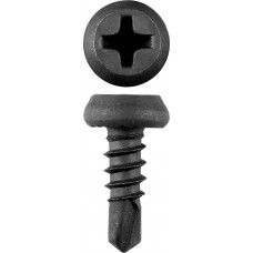 Саморез со сверлом для листового металла КЛМ-СФ 11 x 3.8 мм, фосфатированное покрытие, конусная головка, 22000 шт ЗУБР 4-300130-38-11