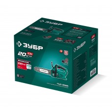 ЗУБР 20 В, 250 мм шина, без АКБ (LMS), пила цепная аккумуляторная (ПЦБ-2025)