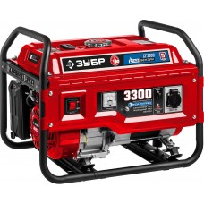 Генератор газовый 3300 Вт сжиженный газ / природный газ / бензин ЗУБР СГ-3300