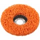 Диск зачистной полимерный 125 мм, оранжевый, очень жесткий (39637М)