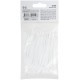 Хомуты нейлоновые, белые д/проводов 100 шт., 80x2,5 мм (60408)