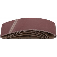 Ленты шлифовальные бесконечные, водостойкие, на тканевой основе, 5 шт., 75х533 мм Р 80 (39694)