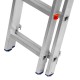 Лестница, 3 х 11 ступеней, алюминиевая, трехсекционная, Сибртех (97821)