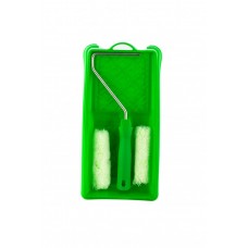 Малярный набор для работ по дереву: кювета 150 мм х 290 мм и мини-валик 110 мм Сибртех (80454)