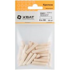 Шкант мебельный 6 х 30 березовый (фасовка 30 шт.) (31030-2)